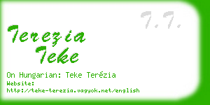 terezia teke business card